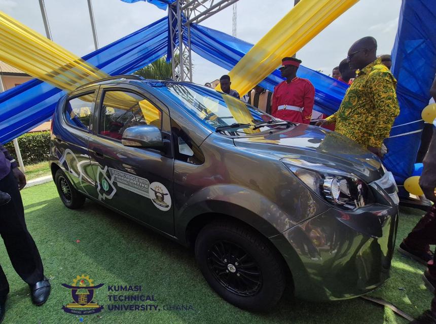 KsTU Unveils Student-Built Electric Vehicle at 70th Anniversary Celebration